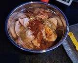 A picture of step 1 of Chicken Shwarma.