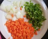 A picture of step 1 of Chicken & mix veg soup.