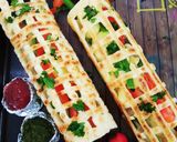 A picture of step 5 of Paneer Net Dosa.