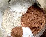 A picture of step 1 of Spiced Chocolate Peanut Butter Cookies with Lentil Flour.