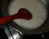 A picture of step 1 of Motichur Custard kulfi.