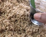 A picture of step 5 of Kakker (glutinous rice flour and jaggery halwa).
