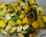 A picture of step 7 of Pumpkin & Luffa mix veg.