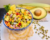 हरा मूंग अंकुरित मिक्स सब्जी हेल्दी सलाद (Green Moong Sprouted Mix Vegetable Healthy Salad) रेसिपी चरण 7 फोटो
