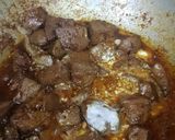 A picture of step 7 of Mutton kaleji masala.
