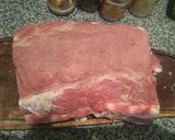 Foto del paso 1 de la receta: Carré de cerdo con salsa de champiñones y papas doradas