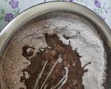 A picture of step 3 of Christmas 🍫 chocolate choco chips whip cream cake.