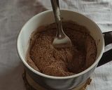 A picture of step 2 of Double Chocolate Muffin In A Mug | Easy Mug Recipe.