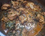 A picture of step 4 of Water Spinach Chicken.