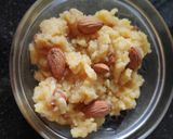 A picture of step 6 of Moong dal halwa.