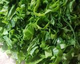 A picture of step 1 of Palak aaloo.