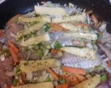 Foto del paso 2 de la receta: Lo llamó soufle de merluza con verduras y salsa Blanca