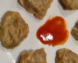 A picture of step 5 of Momos 🤍with love.