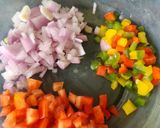 A picture of step 1 of Chickpeas Hung Curd Salad Sandwich - Kala Chana Dahi Salad Sandwich.