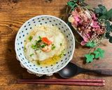 A picture of step 6 of Japanese Steamed Fish and Shrimp with Radish.