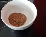 A picture of step 1 of Fajita seasoning mix.