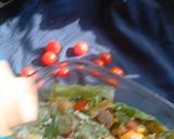 A picture of step 5 of Pesto creamy veggie salad.