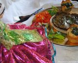 A picture of step 12 of Persian frittata with herbs (Kookoo Sabzi).