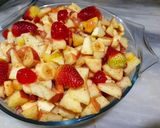 A picture of step 1 of Fruit chaat.