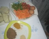 A picture of step 1 of Stick yam balls.