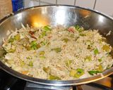 A picture of step 4 of Aromatic, spicy, and healthy pilaf with basil Pesto and vegetables.