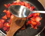 A picture of step 1 of Flirty Strawberry Panna cotta.