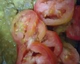 A picture of step 3 of Bhindi gosht.