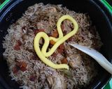 Foto langkah ke 8 dari resep Nasi kebuli ayam kampuang magic com.
