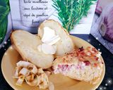 Une image de l'étape 9 de Tarte moelleuse aux lardons fumés râpé de jambon, crème fraîche.