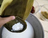 A picture of step 3 of Zongzi Chinese dragon boat festival.