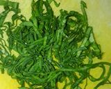 A picture of step 2 of Palak paneer.