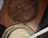 A picture of step 7 of Rectangular zebra cake#4 wks challenge.