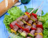 Hình bước làm 4 của món Bò Xiên Que Nướng Chảo