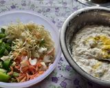 A picture of step 4 of Sooji Rava mixed vegetables dhokla.