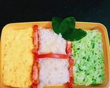 A picture of step 7 of Tiranga Rice.