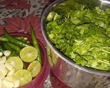 A picture of step 1 of Aloo kachaloo.