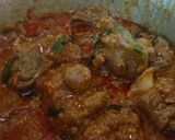 A picture of step 4 of Mutton biryani.