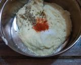 A picture of step 3 of Dahi bhalla in sandwich maker.