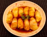 A picture of step 13 of Shrimp and Napa Cabbage Rolls.