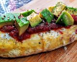 Foto del paso 4 de la receta: HUEVOS RELLENOS🥚🌶️🍅🌰🥩🧀🥑 En Bolsa...!