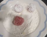 A picture of step 1 of Meatballs with Cuttlefish and Shrimp Tails.