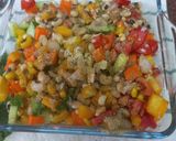 A picture of step 3 of Black Eyed peas salad chaat (tiffin for adult or kids).