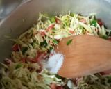 A picture of step 2 of Chinese Roll / spring rolls.