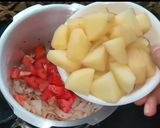 A picture of step 4 of Pulao recipe in pressure cooker.