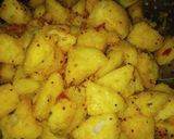 A picture of step 4 of Masala idli.