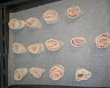 A picture of step 2 of Bacon & cheese Scrolls.