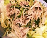 A picture of step 23 of Chilled Pork Shabu-Shabu Salad with Cucumber, Bean Sprouts, and Sesame Flavor.
