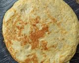 Podwójny omlet ziemniaczany i z cukinii (niskotłuszczowy) Tortilla de patatas krok przepisu 4 zdjęcie
