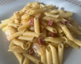 Foto del paso 3 de la receta: Macarrones salteados con jamón y gambas