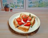 Foto langkah ke 3 dari resep Sandwich Cokelat Stroberry.